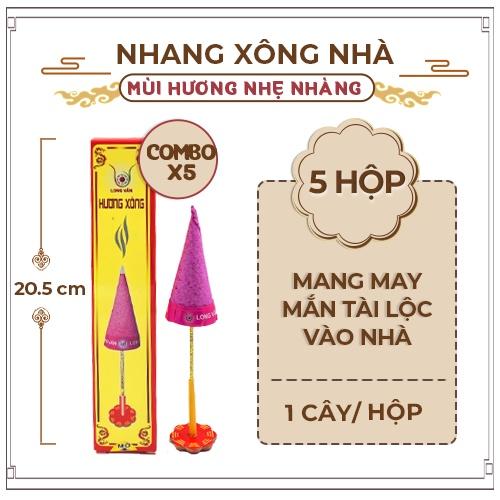 Combo 5 Hộp Nhang Xông Nhà Mang May Mắn Tài Lộc Vào Nhà Nhỏ Gọn Không Chiếm Diện Tích Nhang Đèn Thiên Lộc