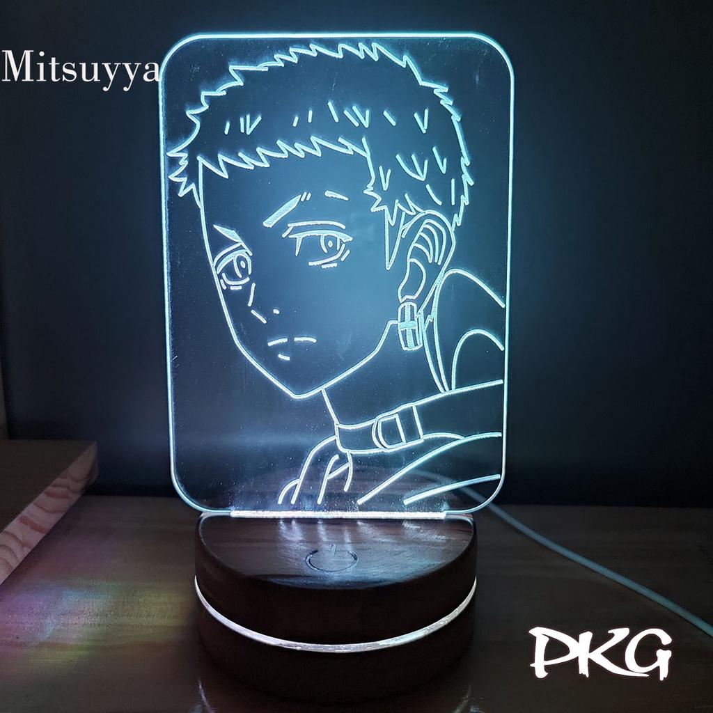 Đèn Ngủ Led 3D MISSUYYA nhân vật Anime phát sáng 16 màu cảm ứng có điều khiển từ xa