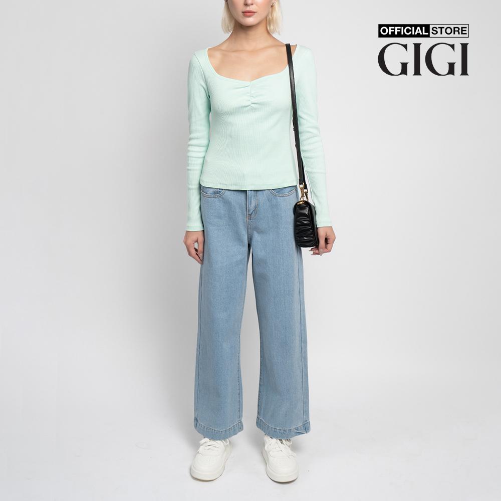 GIGI - Áo thun nữ tay dài phom ôm thời trang G1203T221226