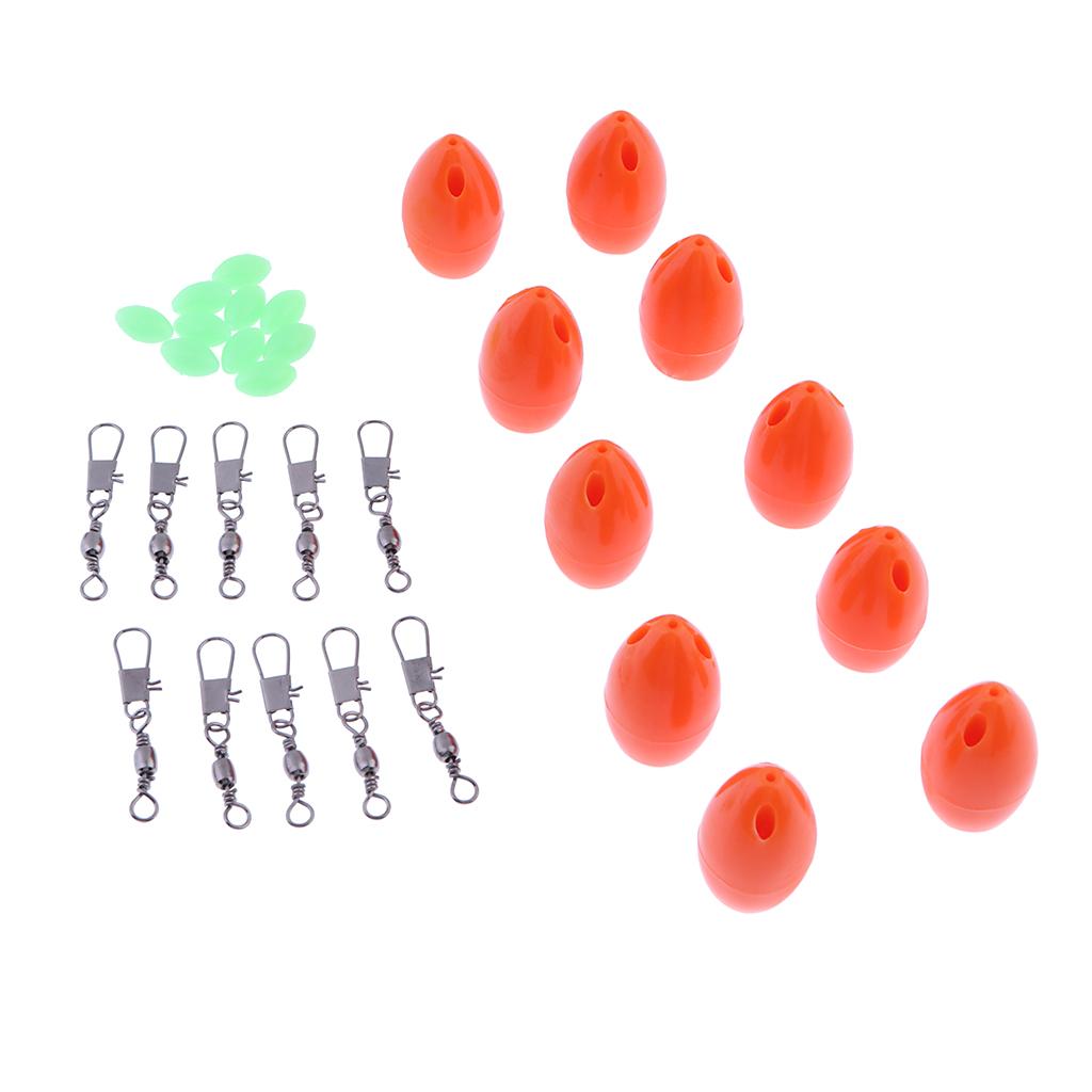 10pcs Floating Carp Coarse Trout Bass Sea Lure Fishing Tackle Orange