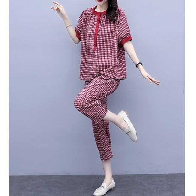 Bộ Đũi Nữ Kẻ Sọc - Thiết kế kiểu dáng đơn giản và thoải mái - Chất liệu vải đũi cao cấp