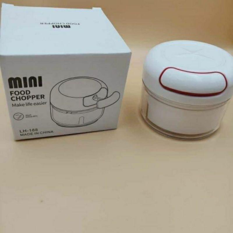 Dụng cụ xay tỏi ớt mini kéo tay - Máy xay tỏi cầm tay đa năng tiện lợi