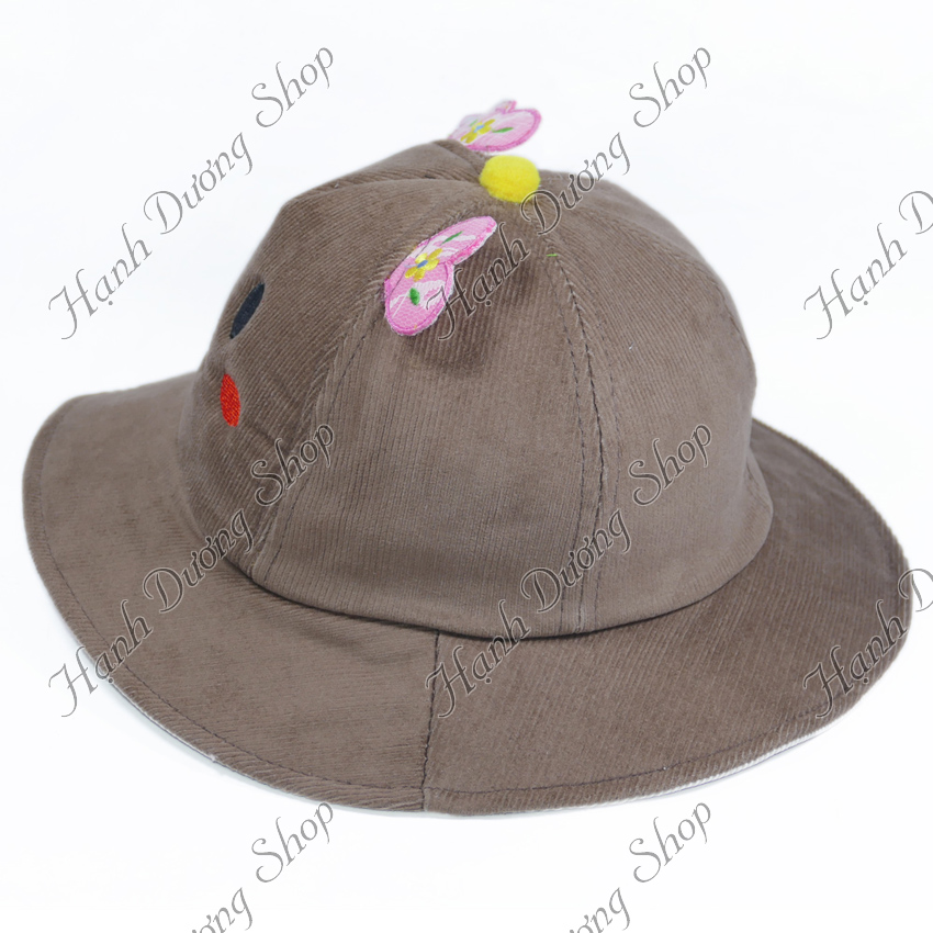 Mũ tai bèo bucket cho bé gái 2 - 3 tuổi, kiểu dáng dễ thương, ngộ nghĩnh, chất vải mềm mại - Hạnh Dương