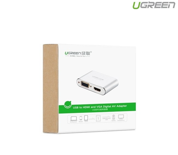 Bộ CHUYỂN ĐỔI ĐA NĂNG USB RA HDMI&amp;VGA SILER 30522 hàng chính hãng