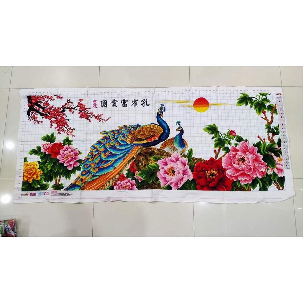 Tranh Thêu Chữ Thập Mẫu Công Phu Thê Viên Mãn Gia Hoà Vạn Sự Hưng 24