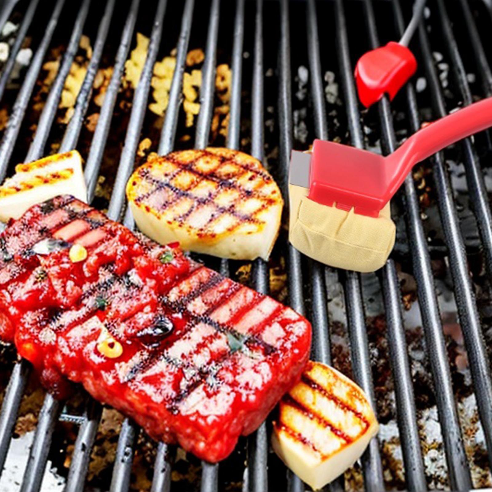 Grilling Grate Cleaner 2 in 1 Outdoor Grill Brush for Stainless Steel Grates