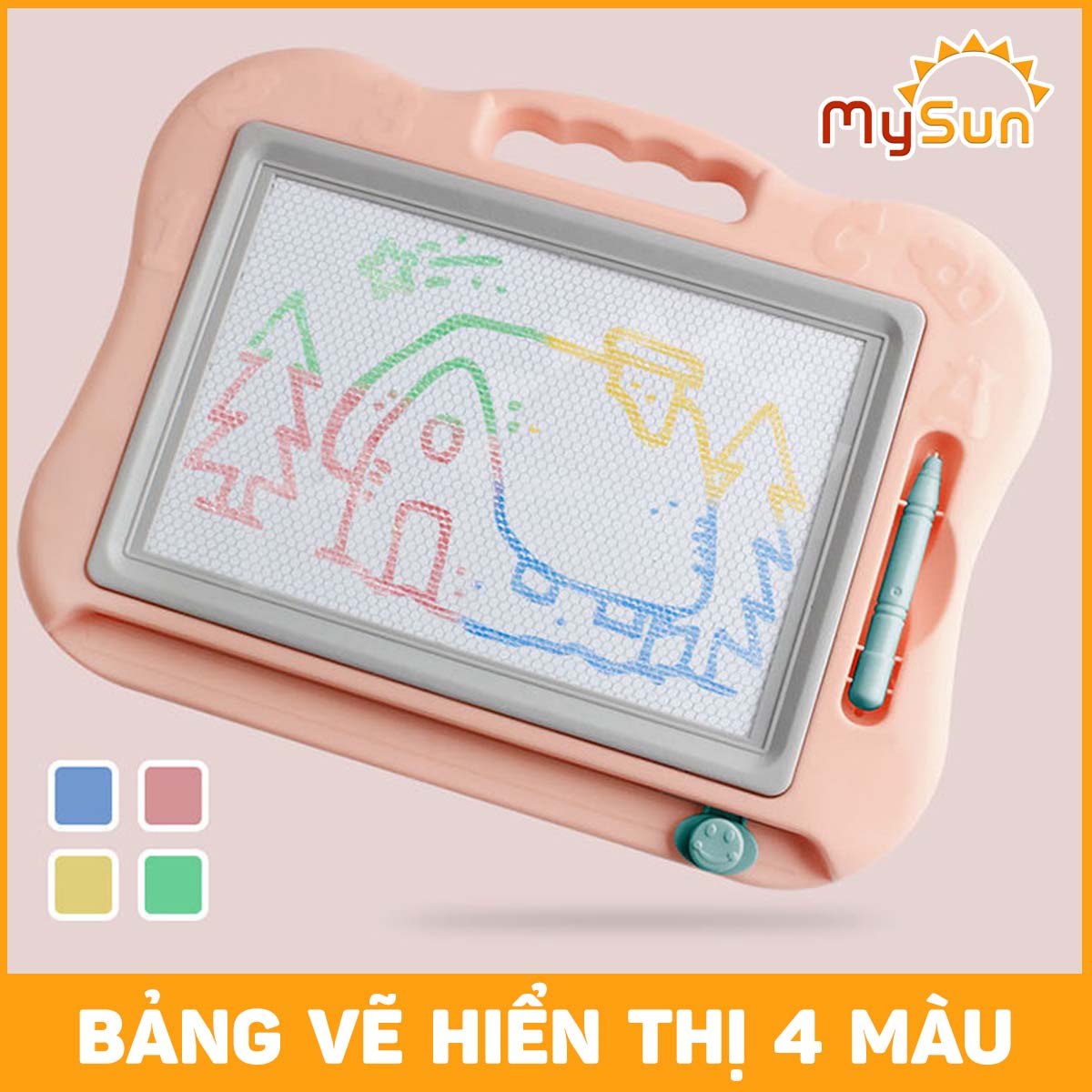 Bảng vẽ viết cho bé tự xóa thông minh giá rẻ có chân