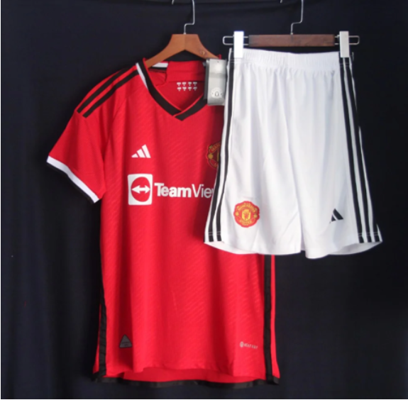 Bộ Quần Áo Bóng Đá Cao Cấp Manchester United Màu Đỏ Vải Mè Thái Mẫu Mới Nhất 2023-2024