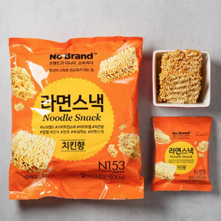 Snack Mì Ăn Liền Giòn Vị Gà No Brand 250g - 10 Gói