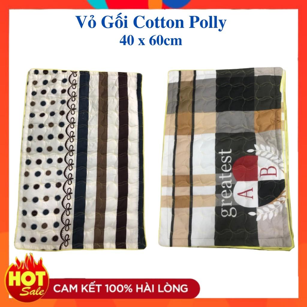 Vỏ Gối Nằm Cotton Polly KT 40 x 60cm