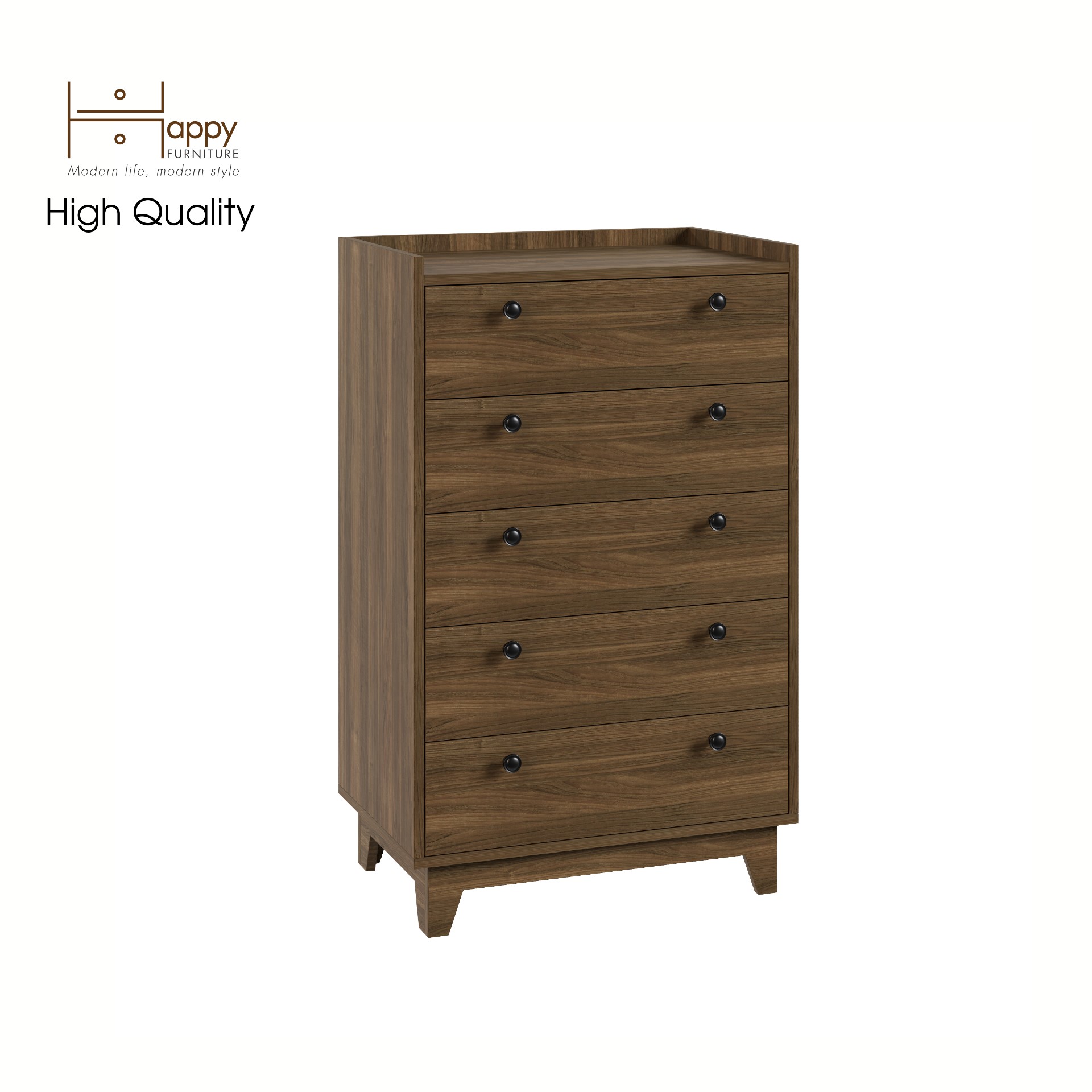 [Happy Home Furniture] KINA , Tủ đựng đồ 5 ngăn kéo , 68cm x 45cm x 110cm ( DxRxC), THK_071