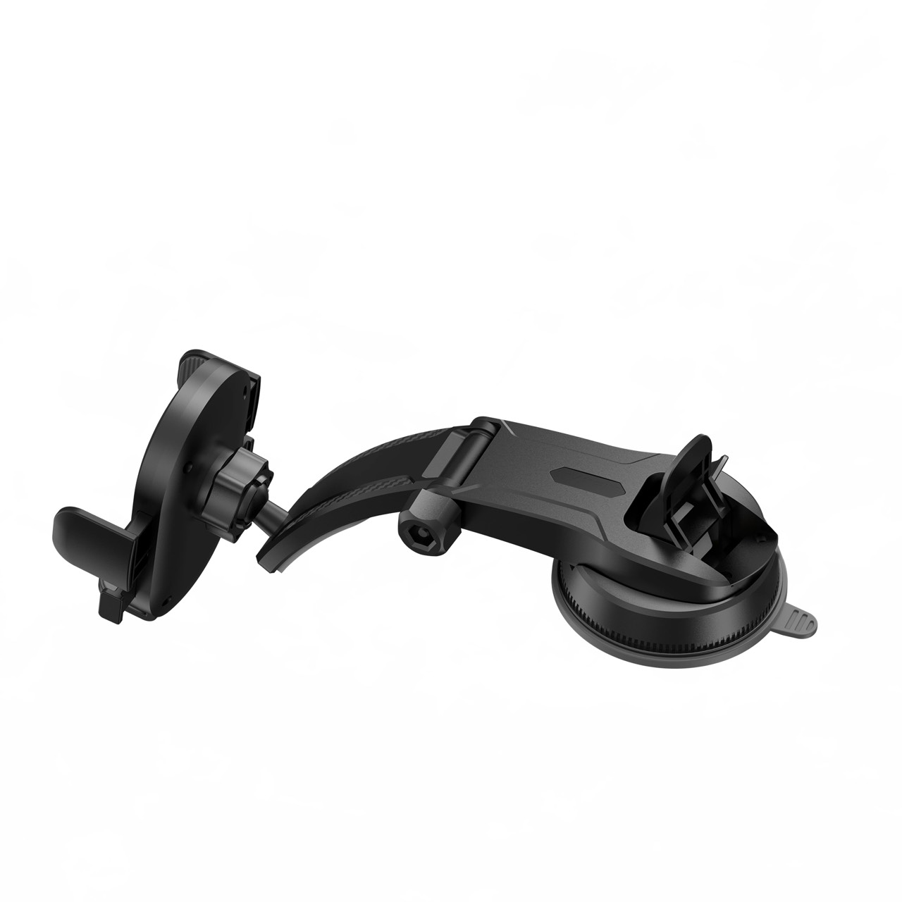 Giá đỡ Wiwu Mini Car Bracket CH014 cho điện thoại trên ô tô, xoay 360 ngang và dọc đều được, có cốc hút tăng cường hấp phụ kép, bám dính siêu chắc - Hàng chính hãng