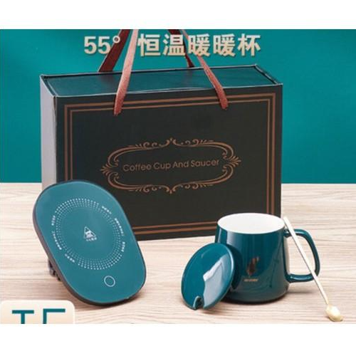 Cốc Sứ Hâm Nóng Kèm Đế Đện Thiết Kế Hiện Đại, Gọn Nhẹ, Dùng Để Hâm Sữa, Cà Phê, Hâm Trà