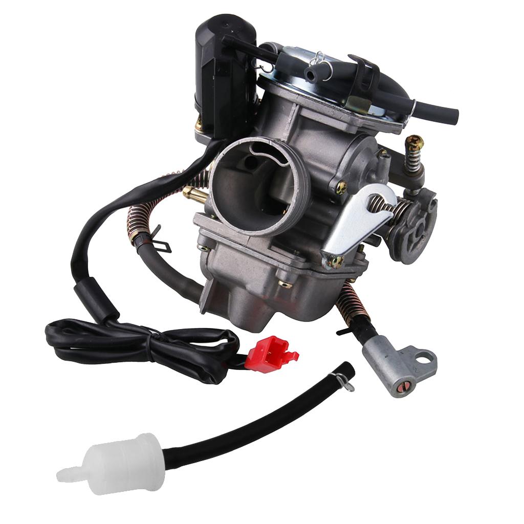Motorcycle Alloy 24mm Intake Carburetor Carb for GY6 125 150CC 4 Stroke Engine Scooters ATV