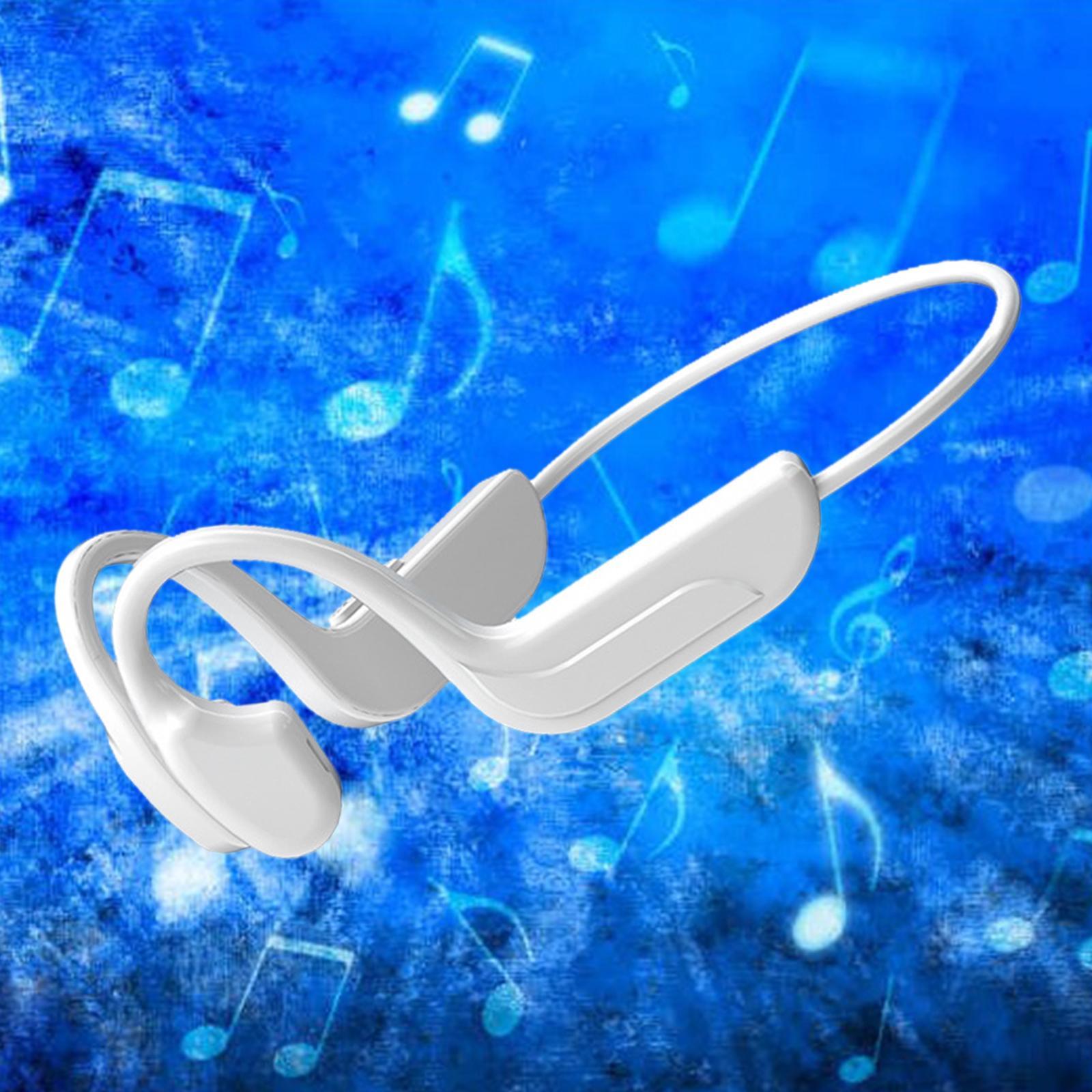 2 Pieces Bone Conduction Headphones Bluetooth 5.0 Wireless Open Ear Headphones for Hiking