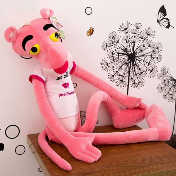 Gấu bông báo hồng Pink Panther – Quà tặng thú nhồi bông siêu dễ thương – Size 100 cm – Gối ôm cho bé ngủ ngon