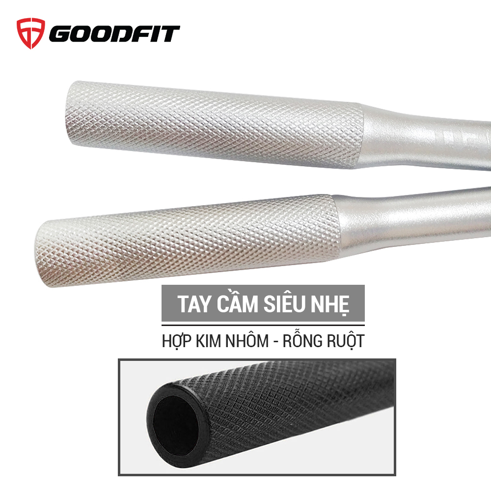 Dây nhảy lõi thép, dây nhảy thể dục, thể lực GoodFit chiều dài 3m, trục xoay 360 độ Goodfit GF901JR