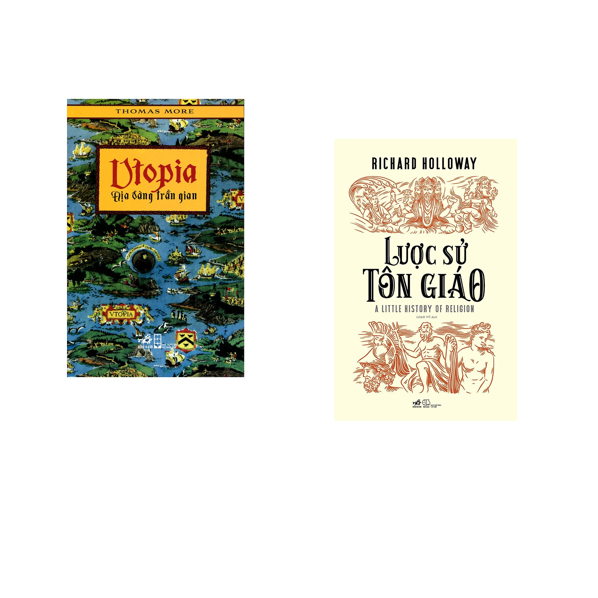 Combo 2 cuốn sách: Uptopia - địa đàng trần gian + Lược sử tôn giáo