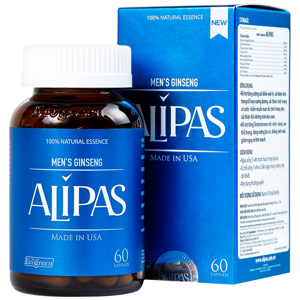 Sâm ALIPAS - Hỗ trợ tăng cường sức khỏe và sinh lý phái mạnh