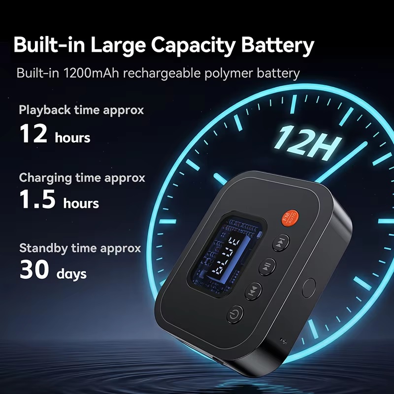 Bộ Thu Âm Thanh Bluetooth 6.0 M3R (2 trong 1) – Tích Hợp Đài FM, Màn Hình LCD &amp; Đa Cổng Kết Nối - Hàng Nhập Khẩu