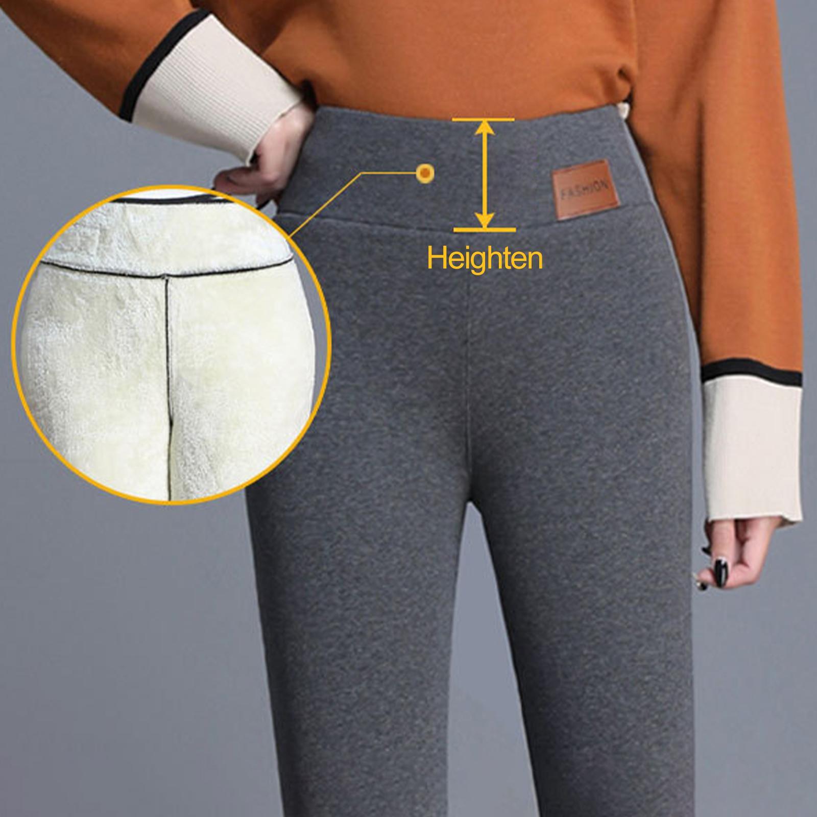 Women\'s  Fleece  Leggings, Thick Velvet Tights Thermal Pants , S