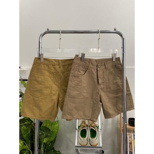 Quần short kaki jeans nam quần short unisex