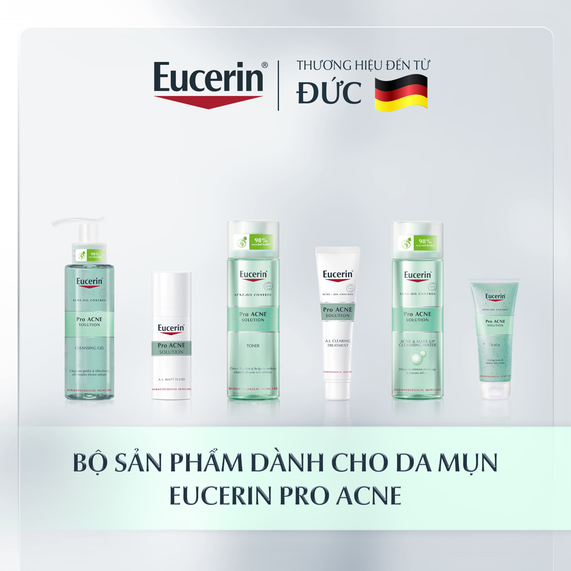 Tinh chất thu nhỏ lỗ chân lông &amp; giảm mụn Eucerin Pro Acne Poreless Serum 30ml