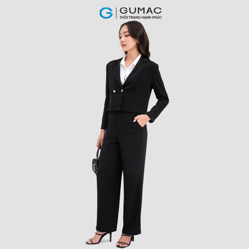 Blazer lửng 2 nút thời trang GUMAC AC11099