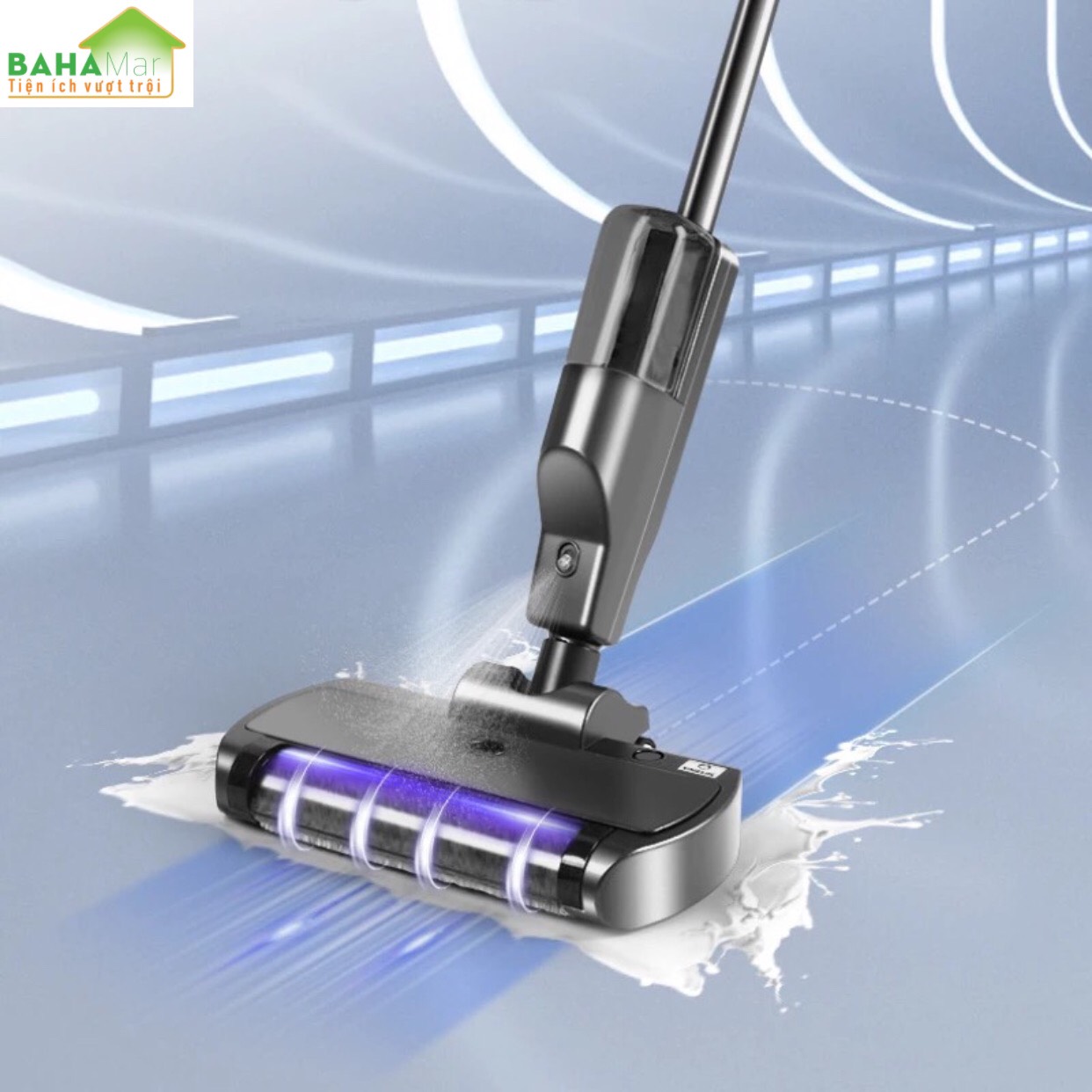 BỘ MÁY HÚT BỤI - LAU NHÀ THÔNG MINH LAU ƯỚT VÀ KHÔ BẰNG CON LĂN HÚT - GIẶT TỰ ĐỘNG "BAHAMAR" tự động lau ướt và khô thông minh, có con lăn thực hiện hút và giặt thuận tiện không lo bẩn tay