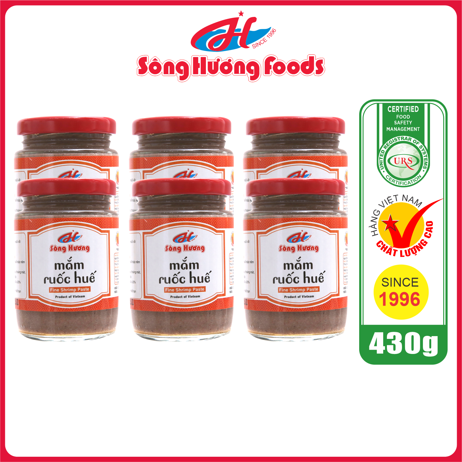 6 Hũ Mắm Ruốc Huế Sông Hương Foods Hũ 430g