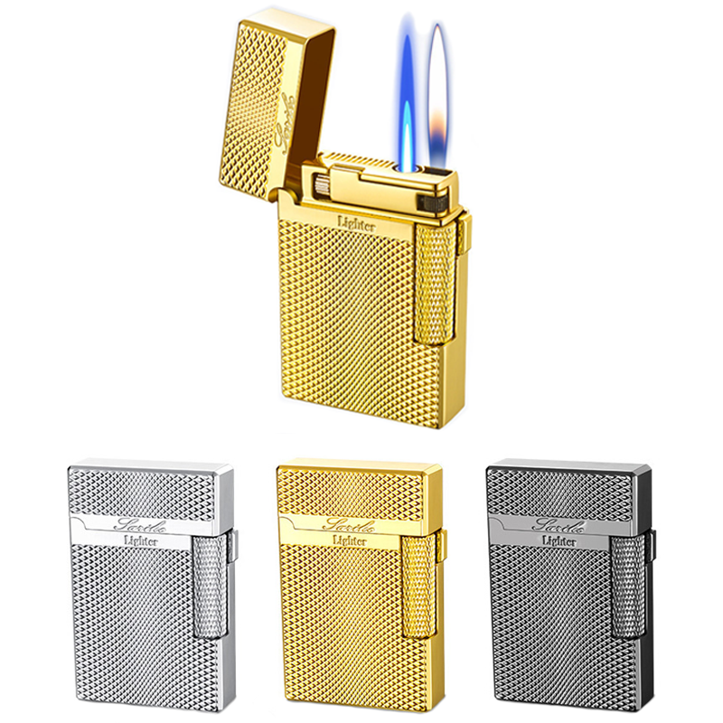 Bật Lửa Dupont 2 Chế Độ Lửa Vân Kim Cương Fullbox - Xài Gas