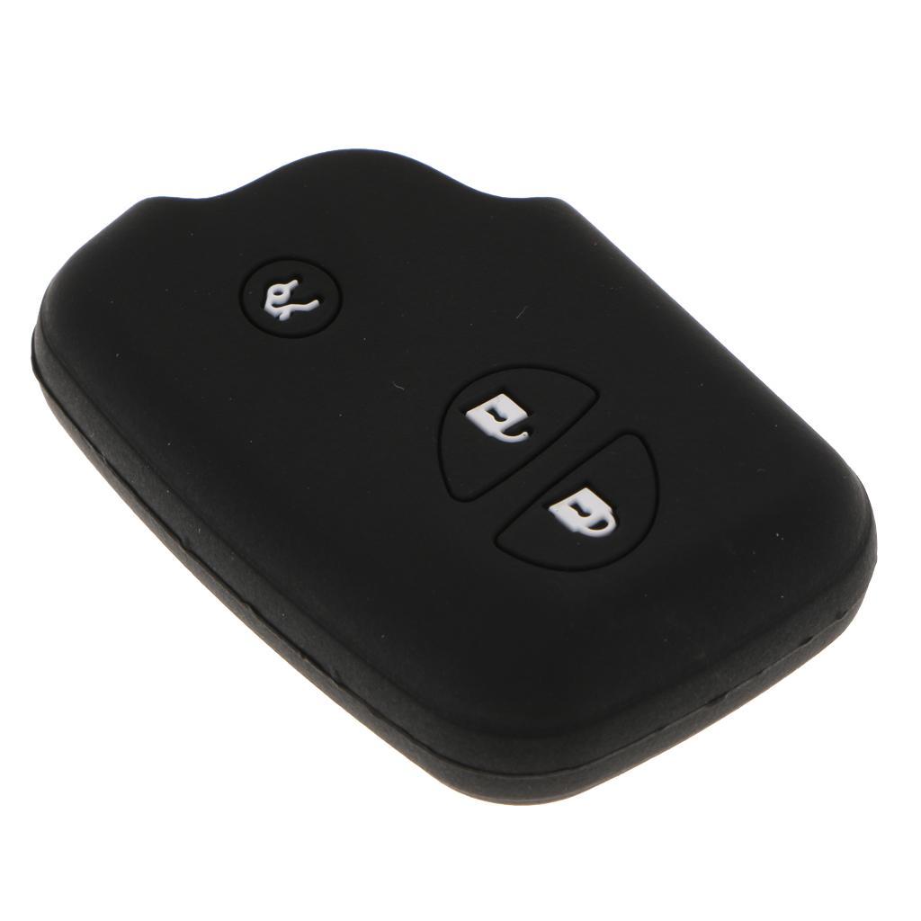 Silicone Car Remote Key Case Buttons Auto Key Case For Black
