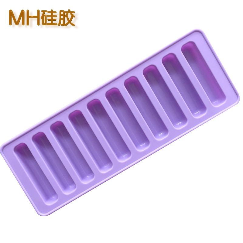 Khuôn Silicone Làm Thạch Rau Câu,Sô Cô La,Tiramisu Hình 10 Bánh Quy Dài