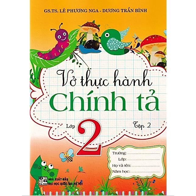 Sách Combo Vở Thực Hành Chính Tả Lớp 2