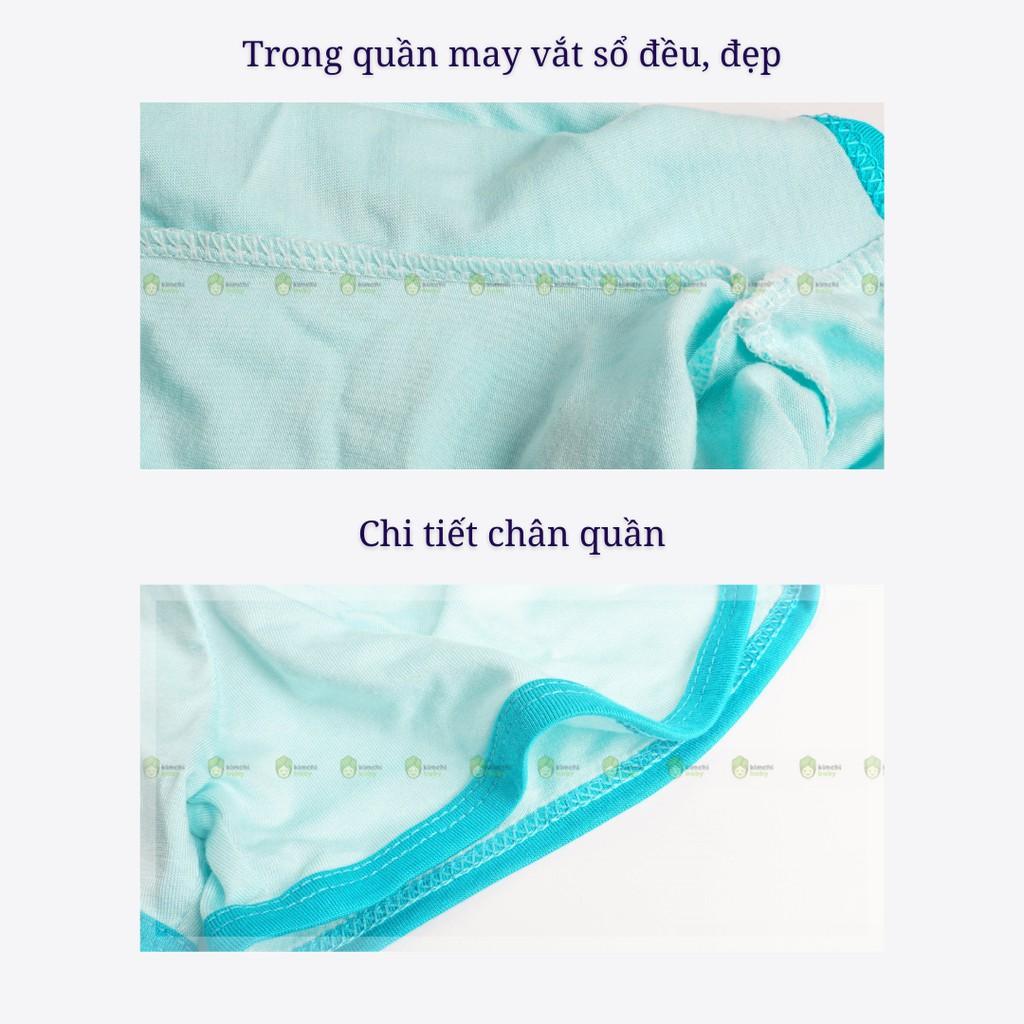 Quần đùi short thun cho bé trai, bé gái K.WOO vải thun lạnh mặc nhà mùa hè Minky Mom MKMQ2101