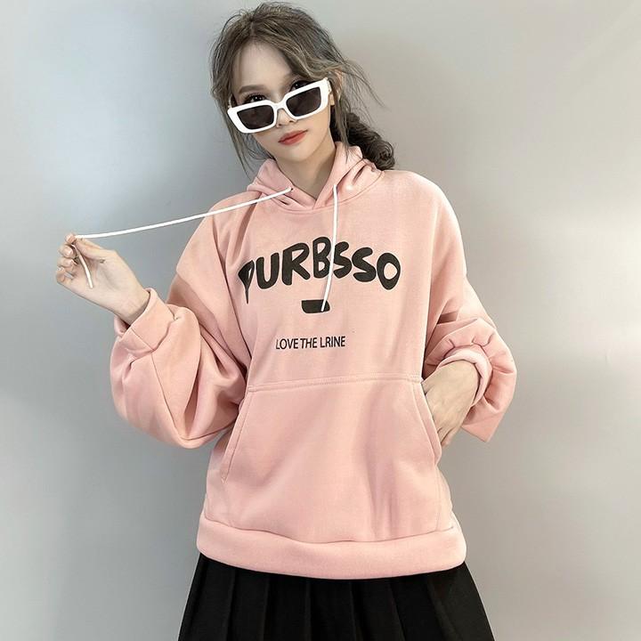 ÁO HOODIE - ÁO KHOÁC NỈ NGOẠI Form Dơi Tay Phồng Purbsso