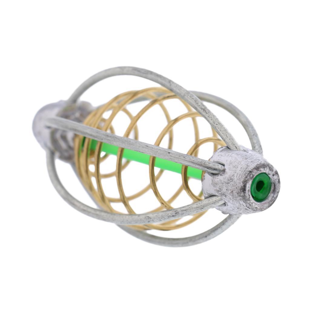 6 Wire Method Fishing Feeder and 10pcs Spring Inline Metal Fishing Feeder