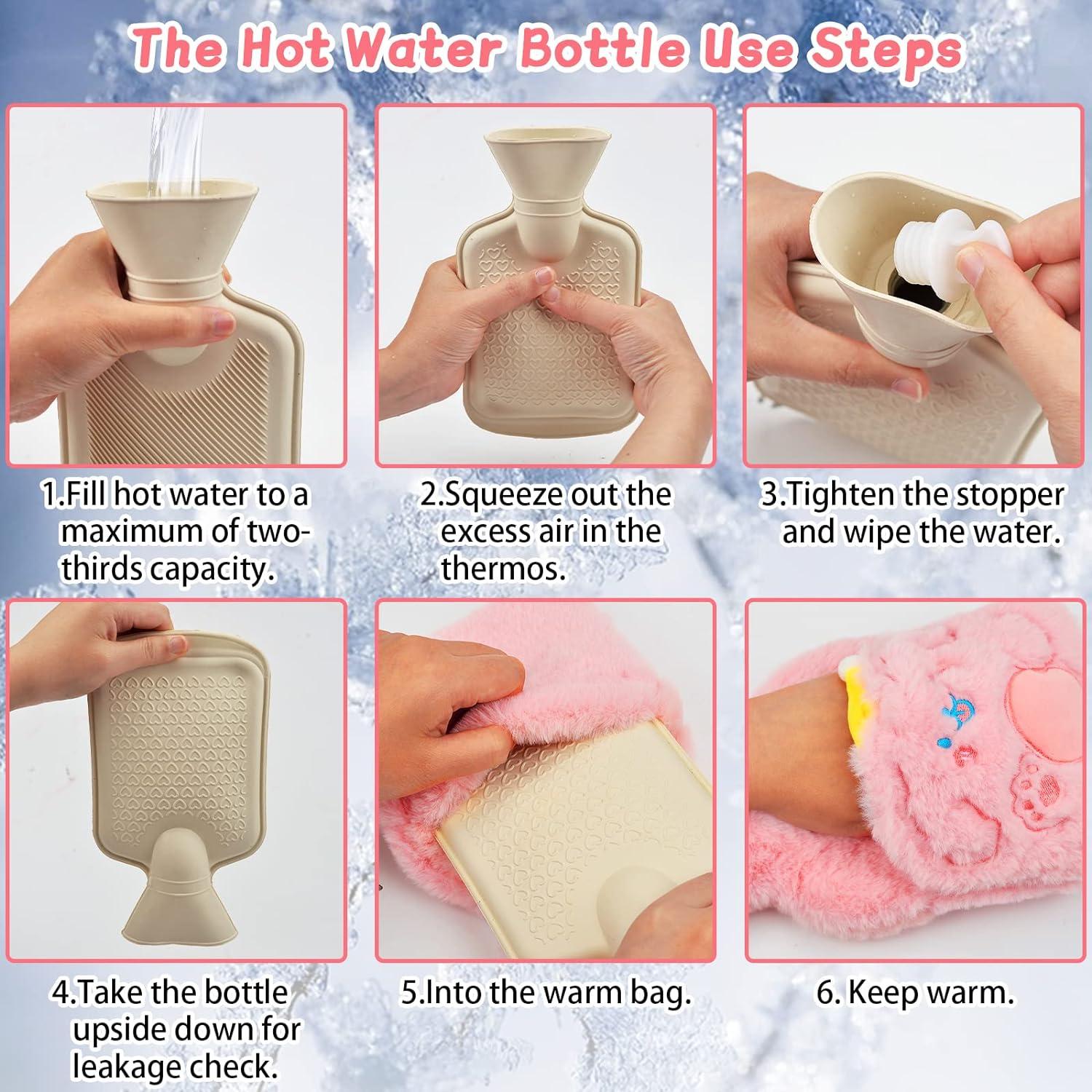 Nước nóng Chai nước nóng, Nước nóng Chai nước nóng, chai nước nóng với chăn đồ chơi siêu mềm, giảm đau, đệm tay