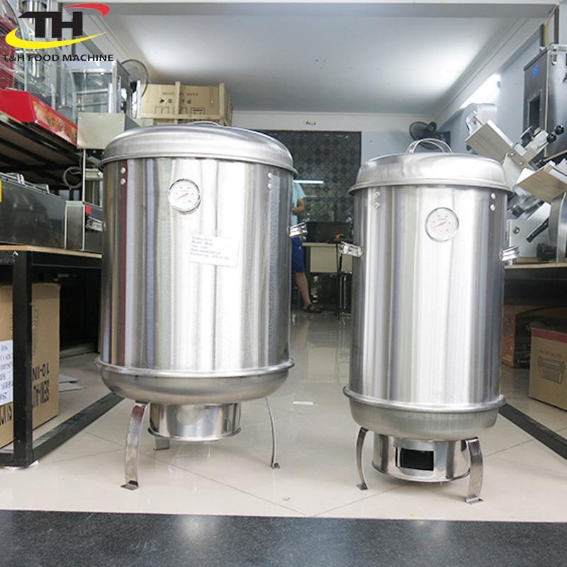 Lò quay vịt, lò quay gà vịt Inox phi 40