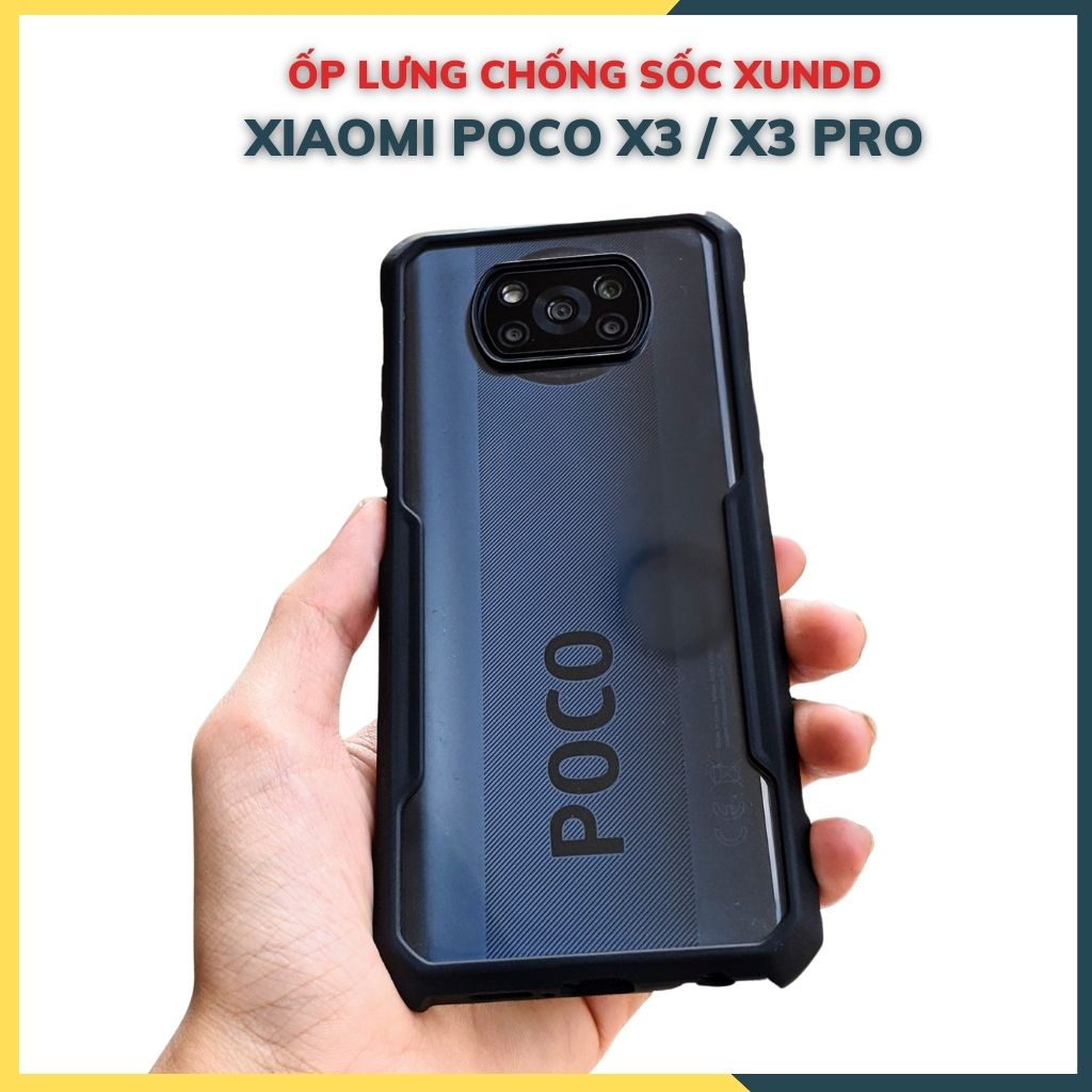 Ốp lưng chống sốc XUNDD cho poco x3, poco x3 pro bảo vệ camera - Hàng nhập khẩu