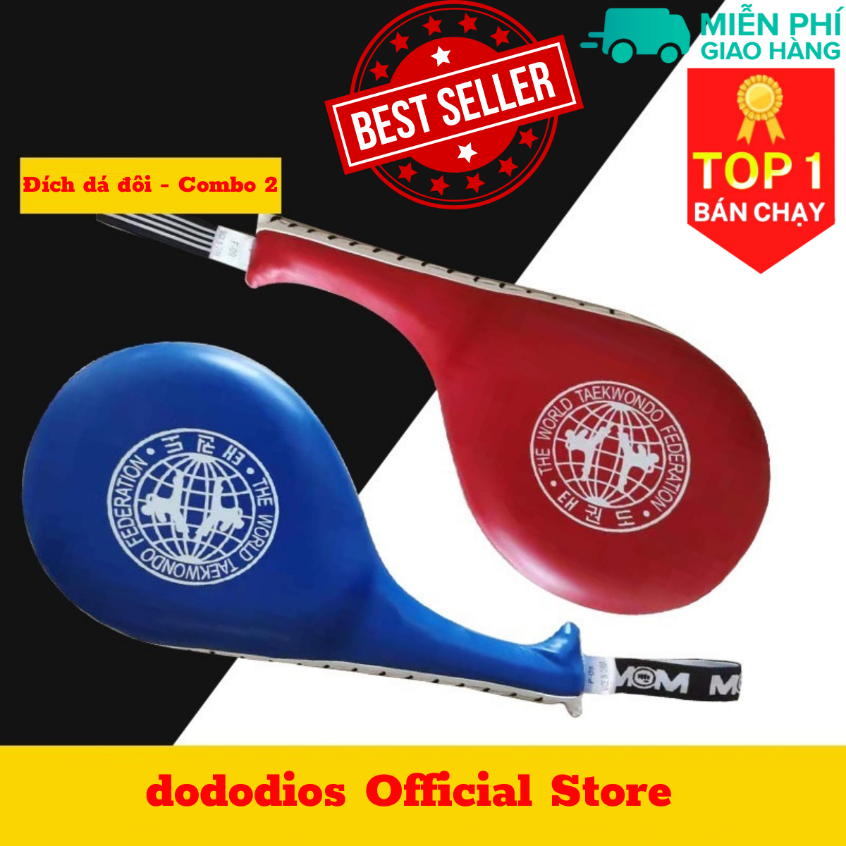 Combo 2 đích đá đấm boxing teakwondo, Karate, vovinam, Muay Thái, Vstar, tập võ thuật, combo 2 Vợt Đá Đôi Vợt Đá Đơn Taekwondo Vovinam Cổ Truyền Kích BOXING- Chính hãng dododios,