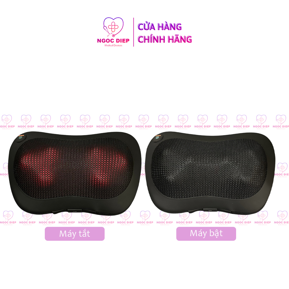 Gối Massage Nhiệt Hồng Ngoại OROMI ORM-755 - 6 Bóng xoay - Mát xa Cổ Vai Gáy, Thắt Lưng