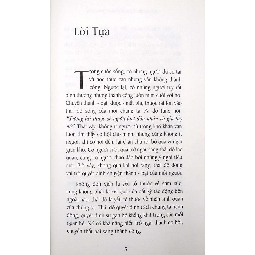 Sách - Thái Độ Quyết Định Thành Công - First News