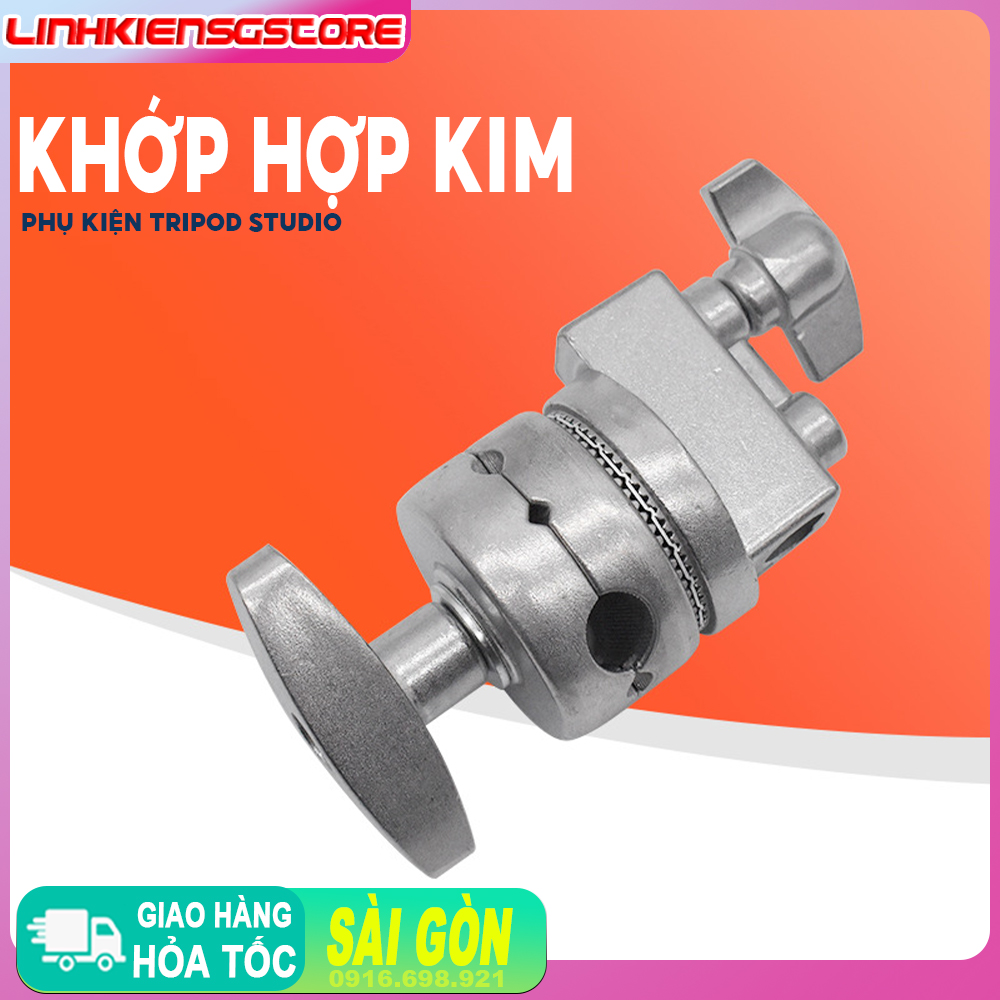 Khớp inox kết nối chân và thanh ngang kẹp