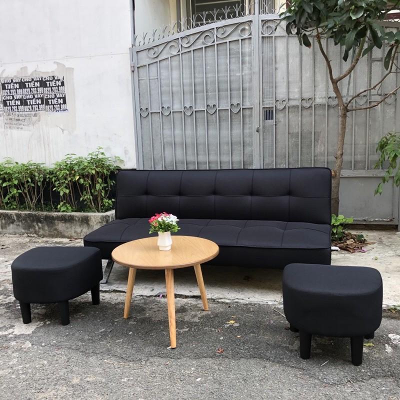 Bàn trà sofa hiện đại mặt tròn vân gỗ Sơn láng mịn