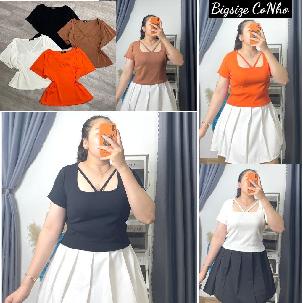 Áo thun dáng croptop bigsize nữ tay ngắn vải thun borip co giãn A26 - MÀU ĐEN