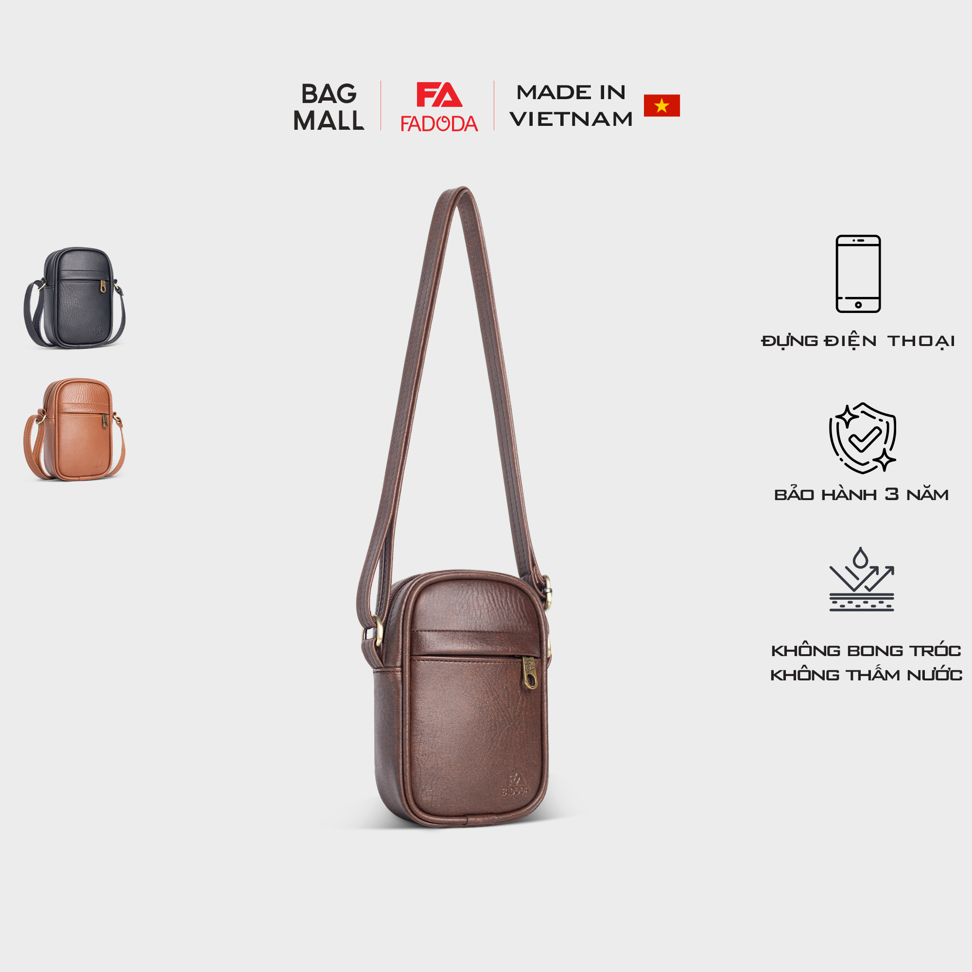 Túi đeo chéo nữ đựng điện thoại thời trang FADODA FN12
