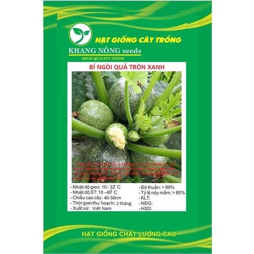 Hạt Giống Bí Ngồi Xanh Quả Tròn F1 KNS329 - Gói 10 hạt