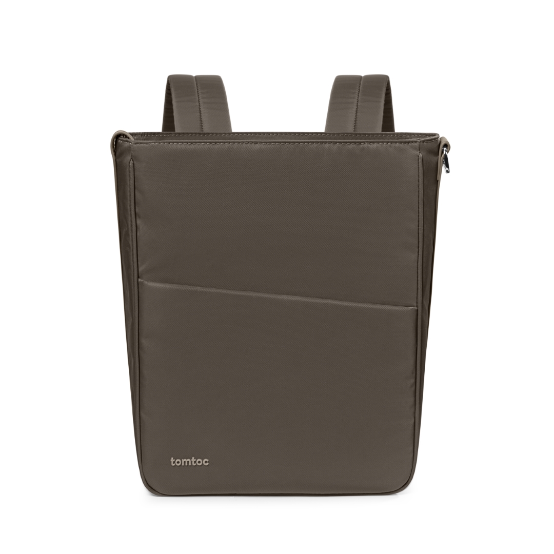 TÚI ĐEO KIÊM BALO DÀNH CHO ULTRABOOK 11"/13"/14" TOMTOC SLASH SLING BAG TAUPE - Hàng Chính Hãng