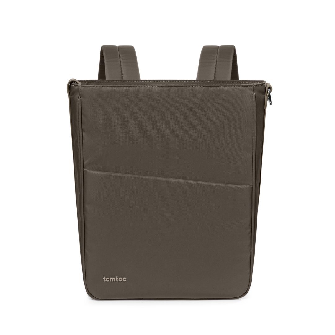 TÚI ĐEO KIÊM BALO DÀNH CHO ULTRABOOK 11&quot;/13&quot;/14&quot; TOMTOC (USA) SLASH SLING BAG TAUPE  - Hàng Chính Hãng